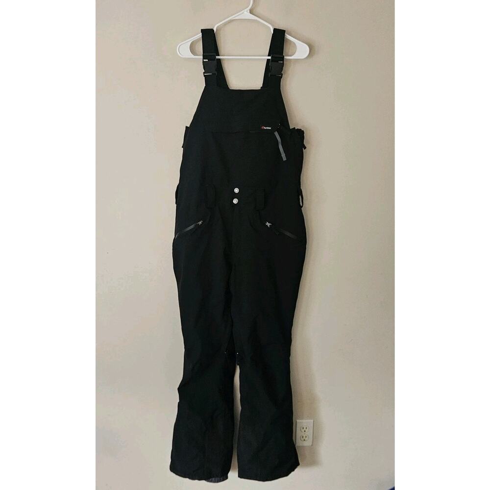 Turbine Snow Bib Pants - Men's Size Medium Black - Waterproof